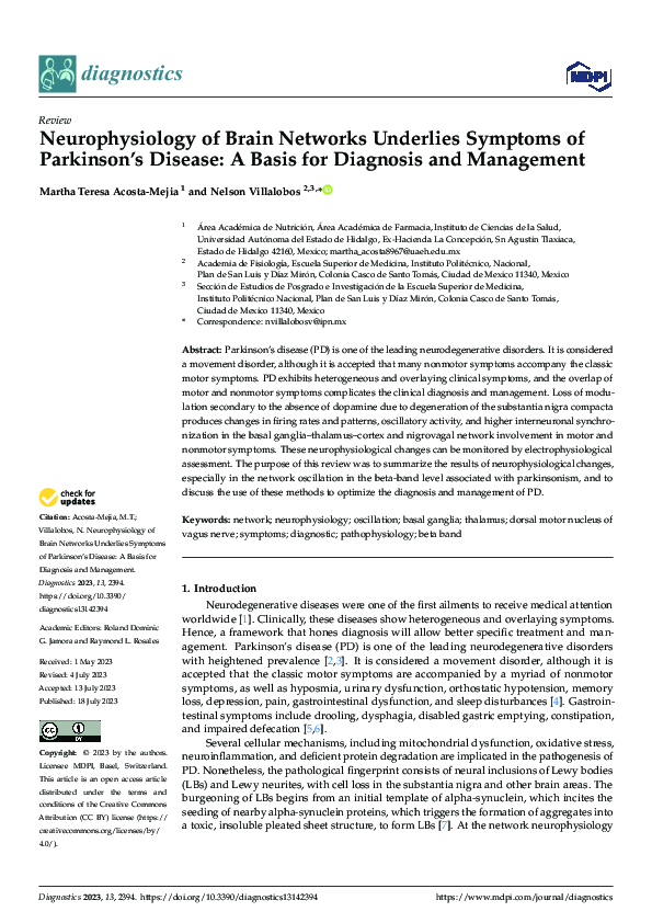 (PDF) Neurophysiology of Brain Networks Underlies Symptoms of Parkinson ...