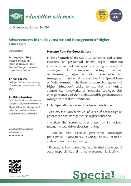 (PDF) Call for paper: Special Issue "Advancements in the Governance and ...