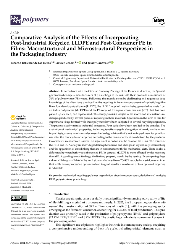 (PDF) Comparative Analysis of the Effects of Incorporating Post ...