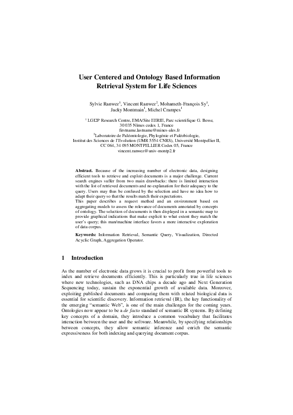 (PDF) User Centered and Ontology Based Information Retrieval System for ...