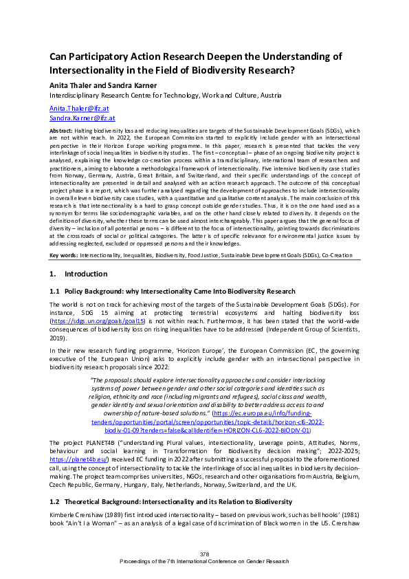 (PDF) Can Participatory Action Research Deepen the Understanding of ...