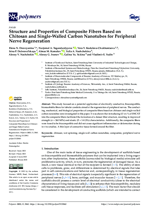 (PDF) Structure and Properties of Composite Fibers Based on Chitosan ...