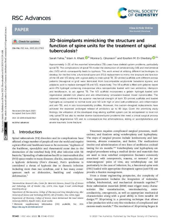 (PDF) 3D-bioimplants mimicking the structure and function of spine ...