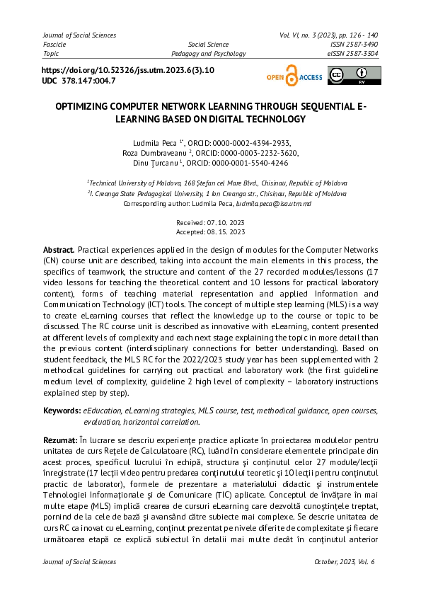(PDF) Optimizing Computer Network Learning Through Sequential E ...