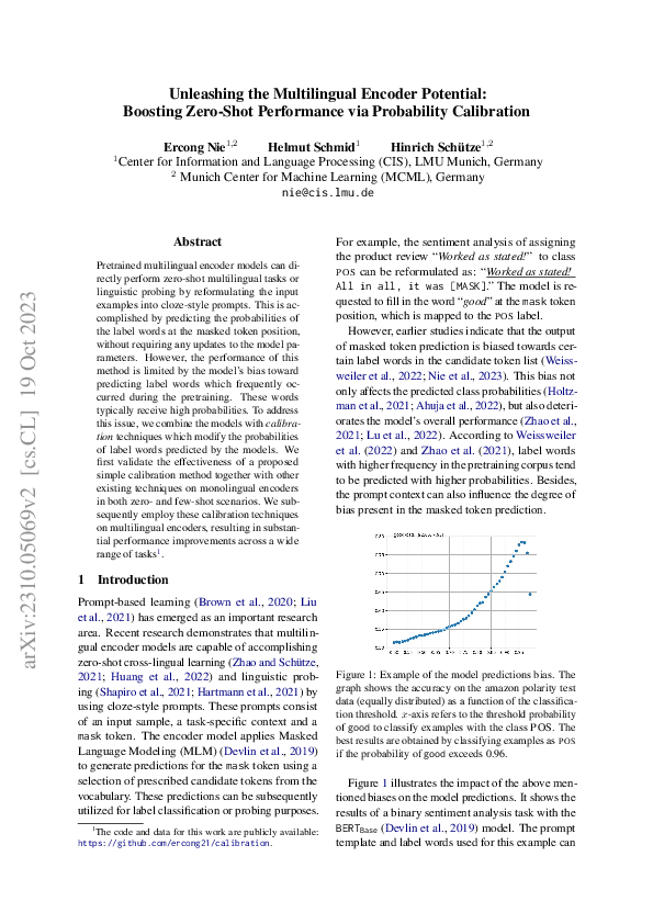 (PDF) Unleashing the Multilingual Encoder Potential: Boosting Zero-Shot ...