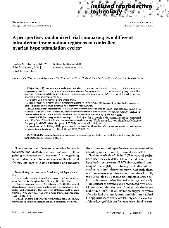 (PDF) A prospective, randomized trial comparing two different ...