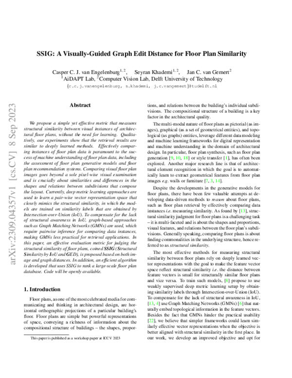 (PDF) SSIG: A Visually-Guided Graph Edit Distance for Floor Plan Similarity