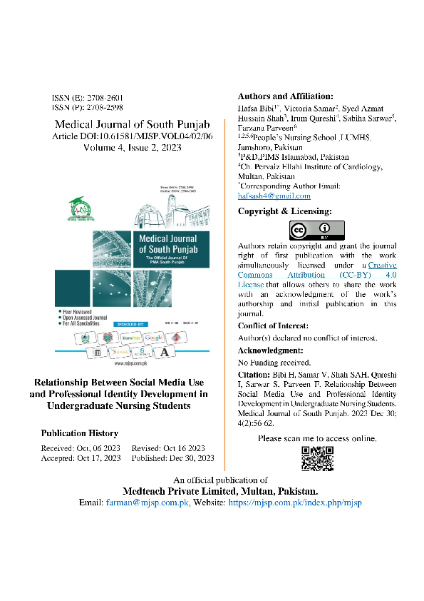 (PDF) Relationship Between Social Media Use and Professional Identity ...