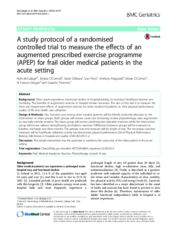 (PDF) A study protocol of a randomised controlled trial to measure the ...