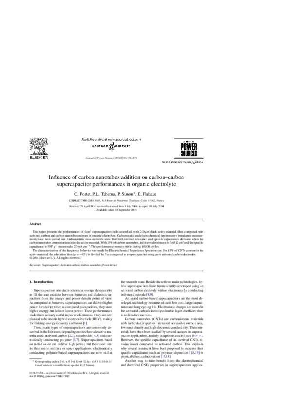 (PDF) Influence of carbon nanotubes addition on carbon–carbon ...
