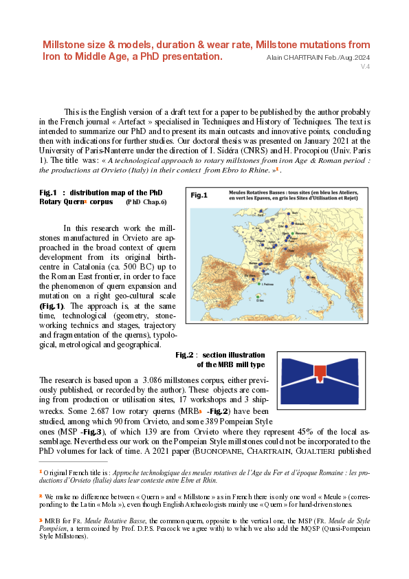 (PDF) CHARTRAIN 2024 - Engl. : V4- Millstone size & models, duration ...