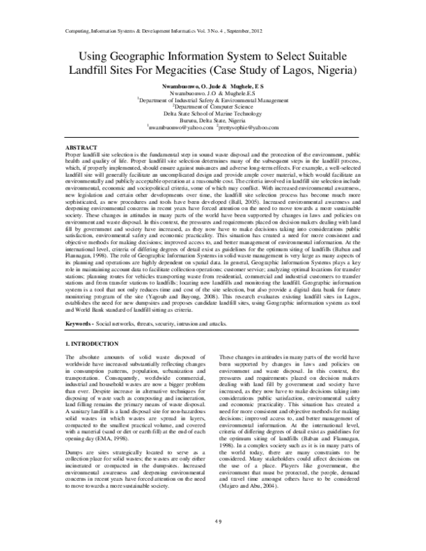 (PDF) Using Geographic Information System to Select Suitable Landfill ...
