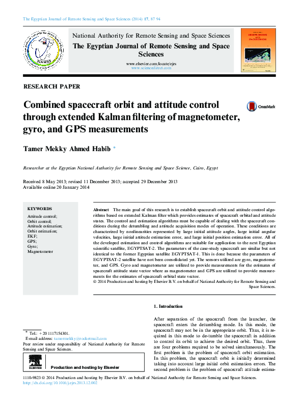(PDF) Combined spacecraft orbit and attitude control through extended ...