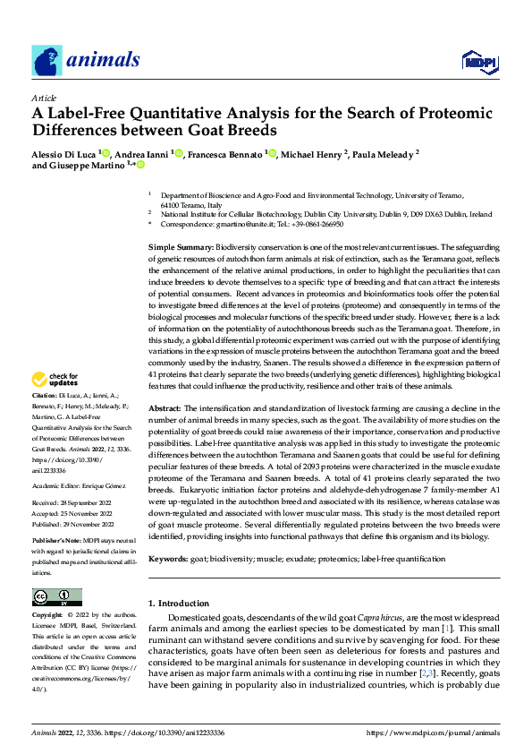 (PDF) A Label-Free Quantitative Analysis for the Search of Proteomic ...