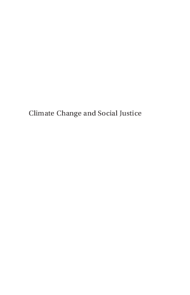 (PDF) Climate Change And Social Justice