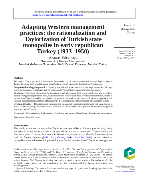 (PDF) Adapting Western management practices: the rationalization and ...