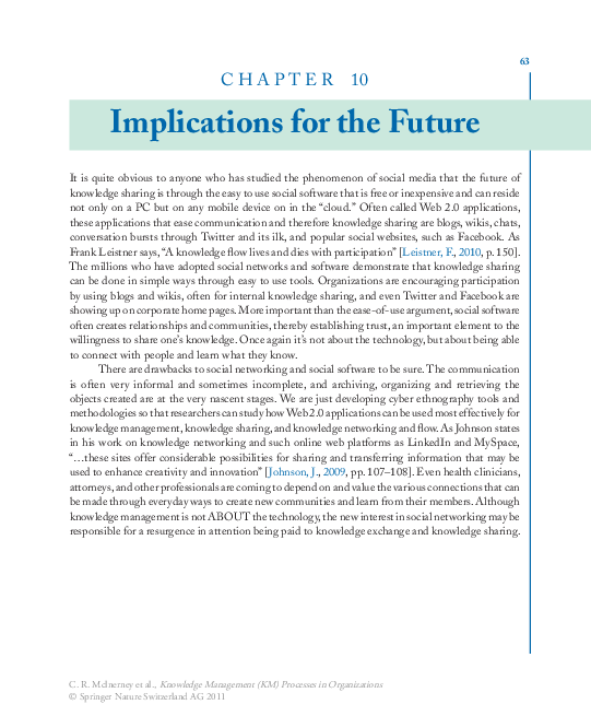 (PDF) Implications for the Future