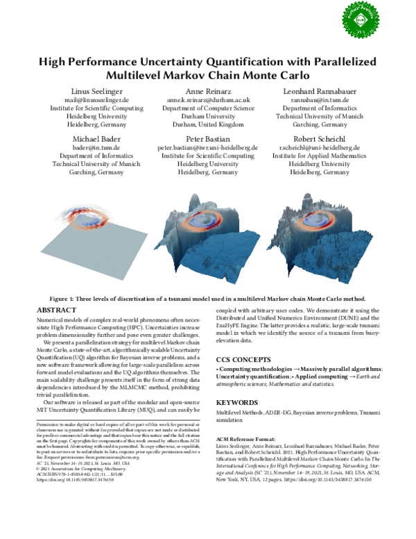 (PDF) High performance uncertainty quantification with parallelized ...