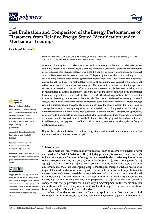 (PDF) Fast Evaluation and Comparison of the Energy Performances of ...