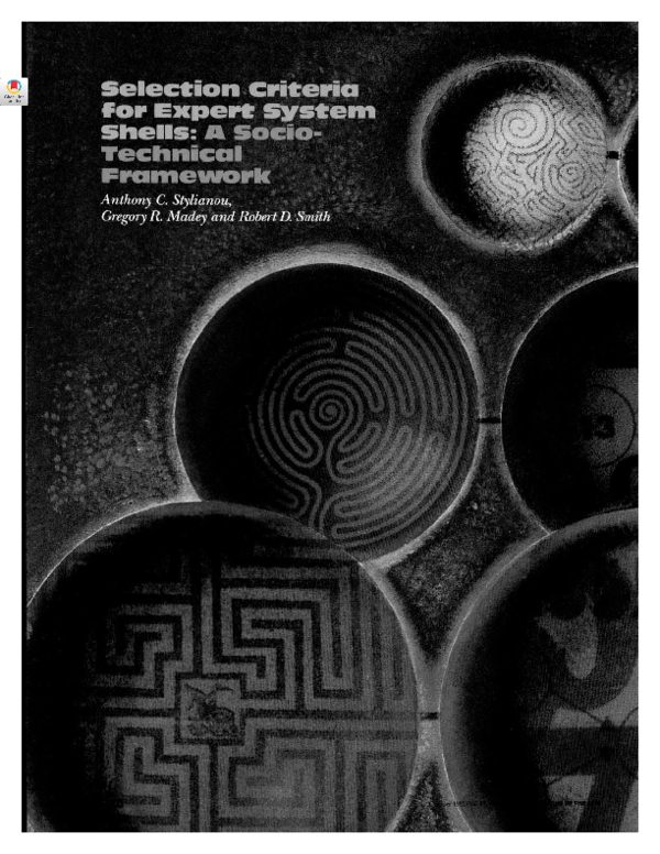 (PDF) Selection criteria for expert system shells