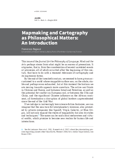 Pdf Mapmaking And Cartography As Philosophical Matters An Introduction Pdf Mapmaking And Cartography As Philosophical Matters An Introduction