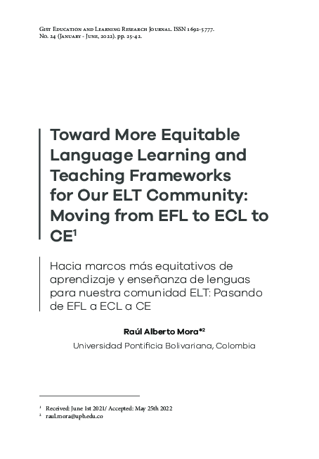 (PDF) Toward More Equitable Language Learning and Teaching Frameworks ...
