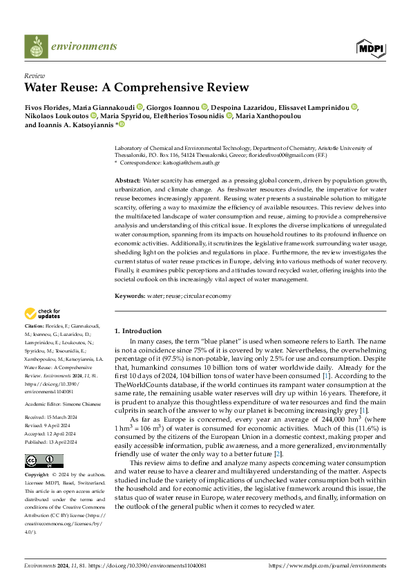 WATER REUSE A COMPREHENSIVE REVIEW visual data 4