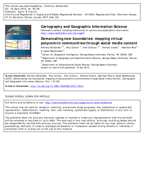 (PDF) Demarcating new boundaries: mapping virtual polycentric ...