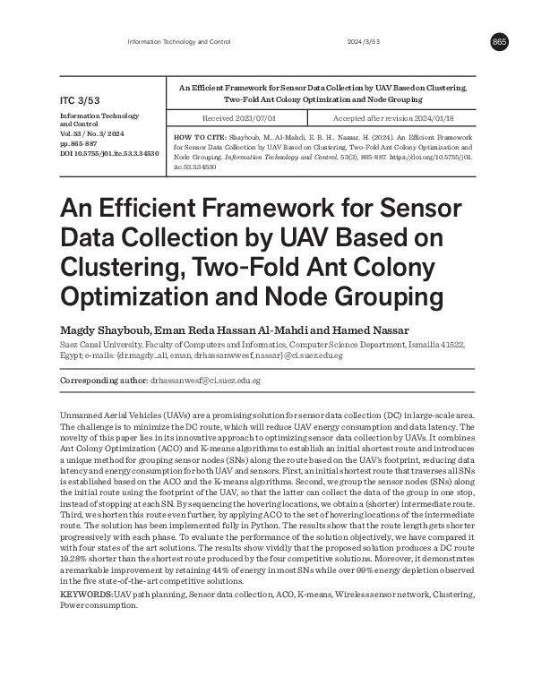 (PDF) An Efficient Framework for Sensor Data Collection by UAV Based on ...
