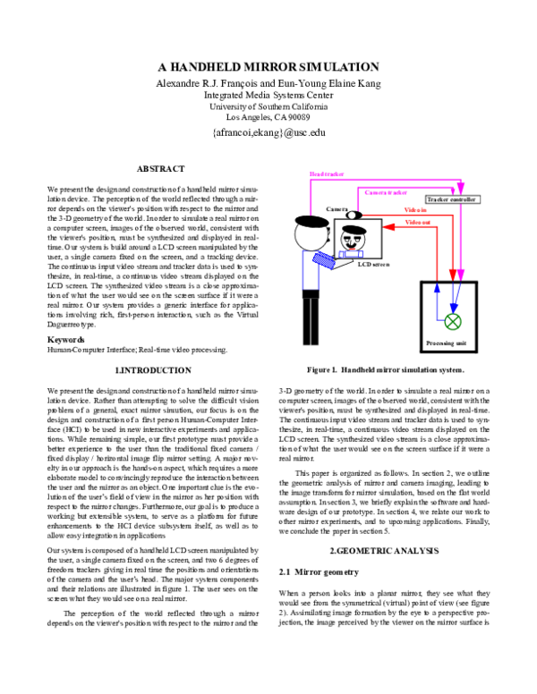(PDF) A handheld mirror simulation