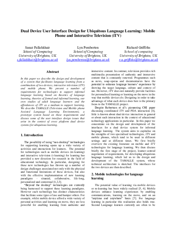 (PDF) Dual Device User Interface Design for Ubiquitous Language ...