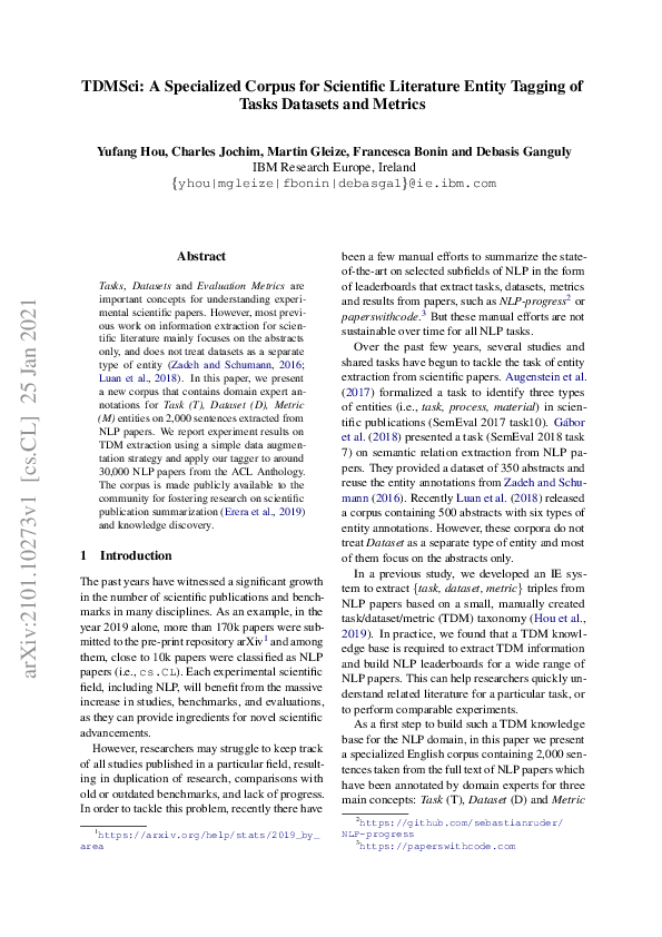 (PDF) TDMSci: A Specialized Corpus for Scientific Literature Entity ...