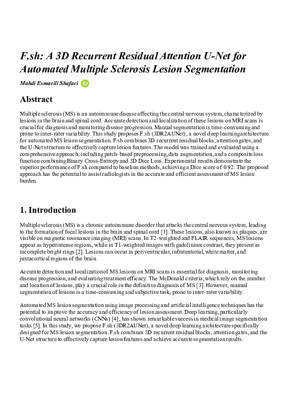(PDF) F.sh: A 3D Recurrent Residual Attention U-Net for Automated ...