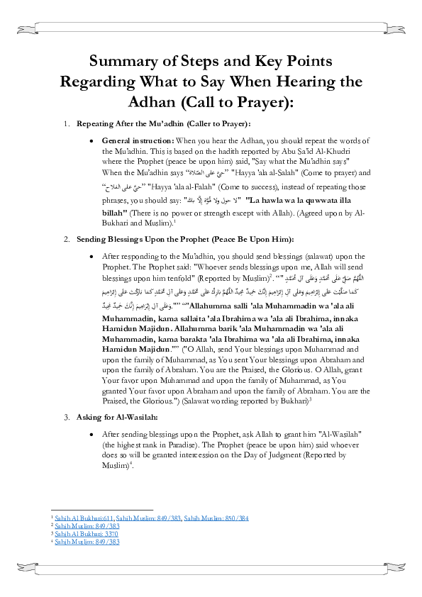 (PDF) Summary of Steps and Key Points Regarding What to Say When ...