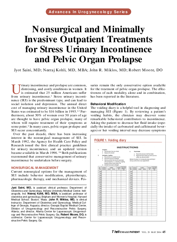 (PDF) Nonsurgical and minimally invasive outpatient treatments for ...