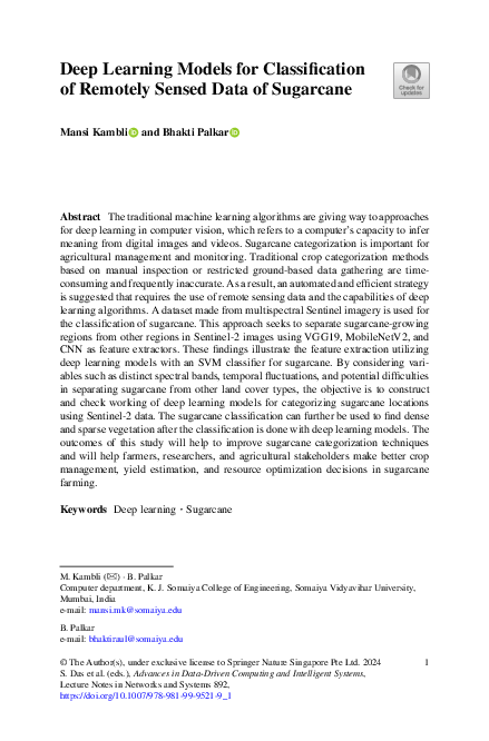 (PDF) Deep Learning Models for Classification of Remotely Sensed Data ...