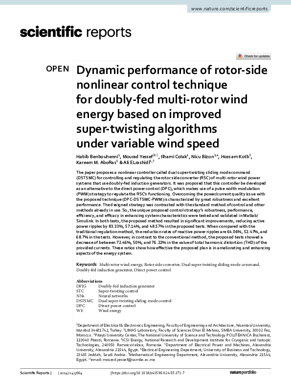(PDF) Dynamic performance of rotor-side nonlinear control technique for ...