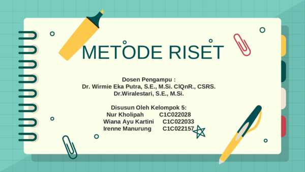 (PDF) METODE RISET-PPT