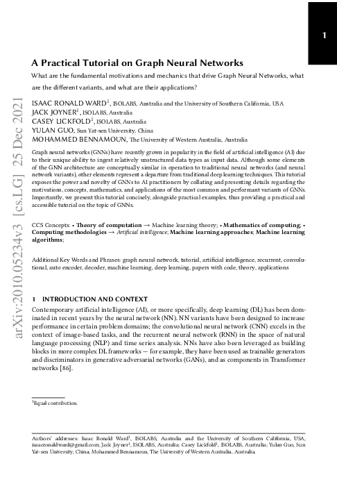 (PDF) A Practical Guide to Graph Neural Networks