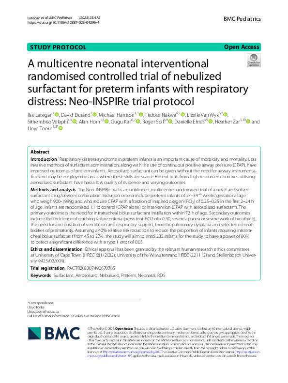 (PDF) A multicentre neonatal interventional randomised controlled trial ...
