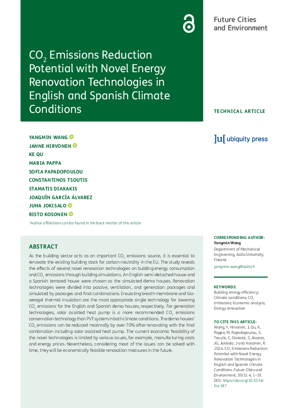 (PDF) CO2 Emissions Reduction Potential with Novel Energy Renovation ...