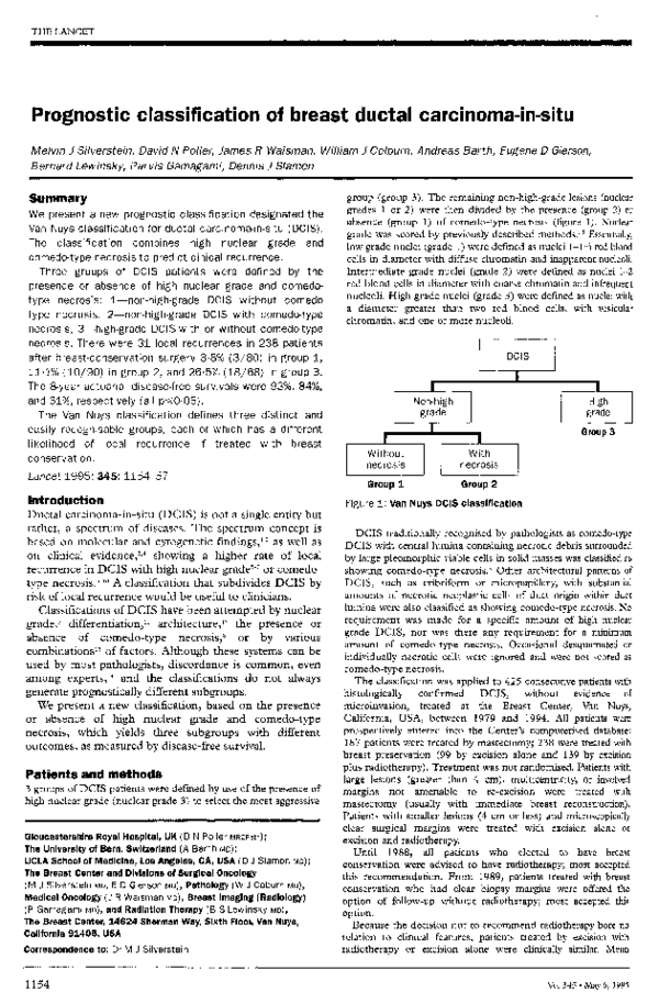 (PDF) Prognostic classification of breast ductal carcinoma-in-situ