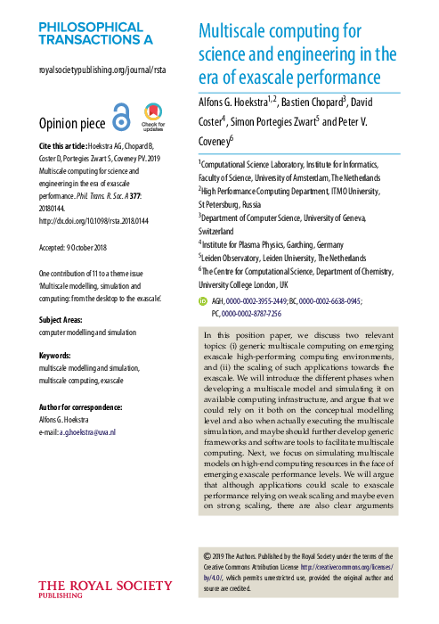 (PDF) Multiscale computing for science and engineering in the era of ...