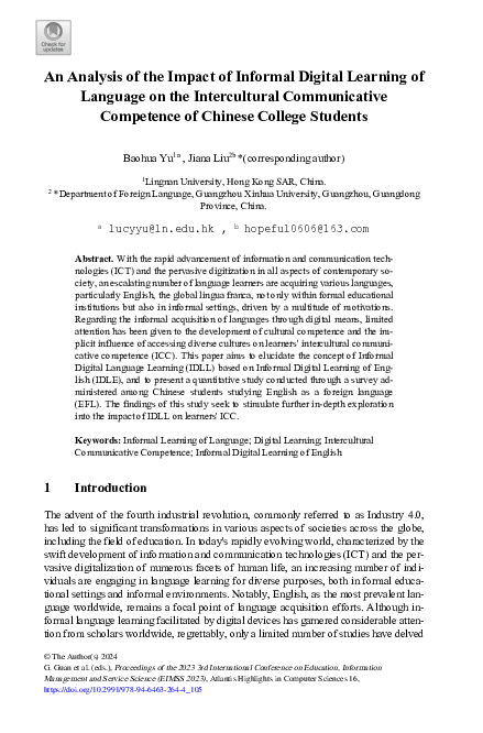 (PDF) An Analysis of the Impact of Informal Digital Learning of ...