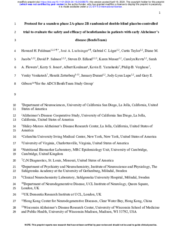 (PDF) Protocol for a seamless phase 2A-phase 2B randomized double-blind ...