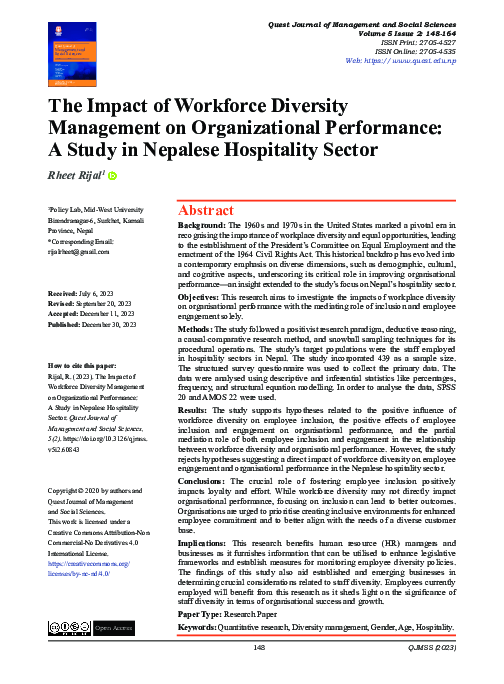 (PDF) The Impact of Workforce Diversity Management on Organizational ...