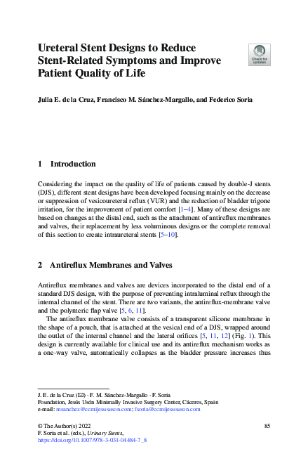 (PDF) Ureteral Stent Designs to Reduce Stent-Related Symptoms and ...