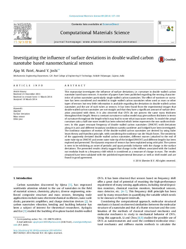 (PDF) Investigating the influence of surface deviations in double ...