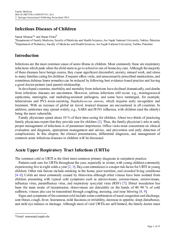 (PDF) Infectious Diseases of Children