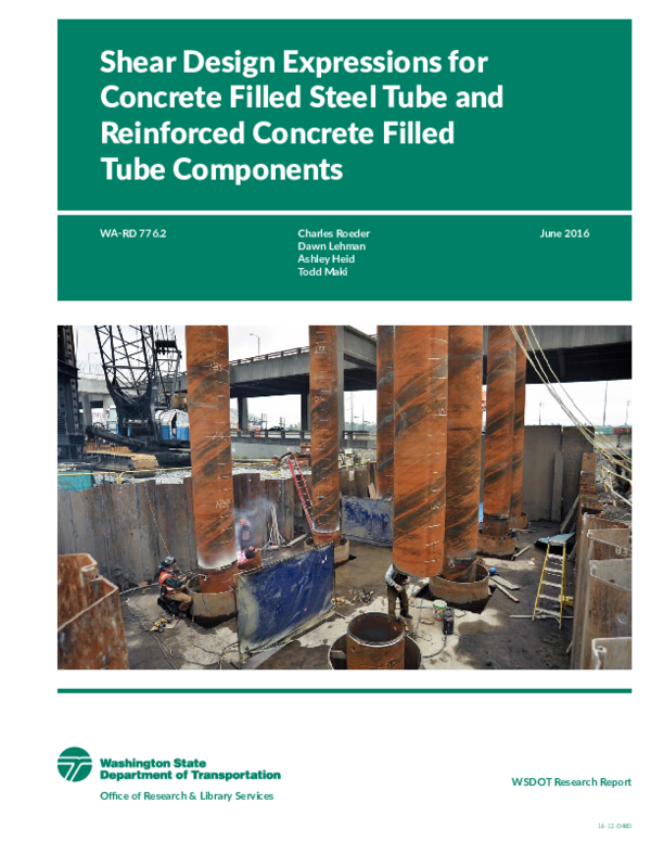 (PDF) Shear Design Expressions for Concrete Filled Steel Tube and ...